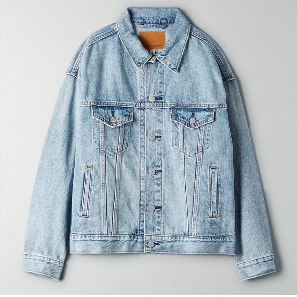 Aritzia Denim Forum Oversized Denim Jacket